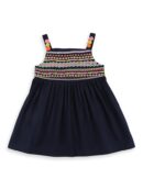 Nautinati Girls A-line Print Strap Sleeve Cotton Dress | Age 0-3Years