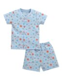 BUMZEE Baby Boys Cotton Half Sleeves Jabla & Short Set