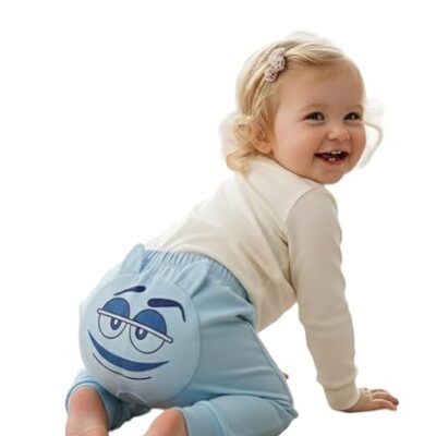 A.T.U.N. (ALL THINGS UBER NICE) Baby Girls 100% Cotton Bum Pants | Soft Feel Printed Back Design with Elastic Waistband | Comfortable Stretch Fit Bottom Wear | Cute Stylish Baby Clothing for Infants