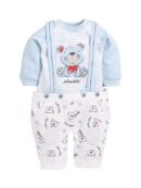 BABY GO Designer Half Sleeve Dungaree for Baby Boys